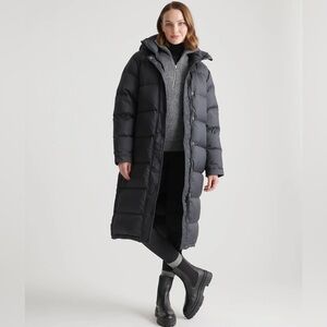 Quince Black Puffer Coat